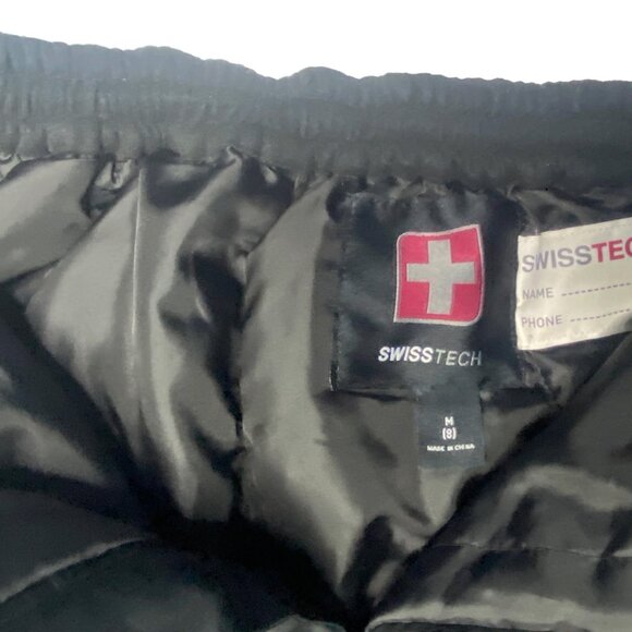 Swiss Tech Kids Snow Pants Size M (8) Black | Insulated Winter Ski Pants - Picture 3 of 13